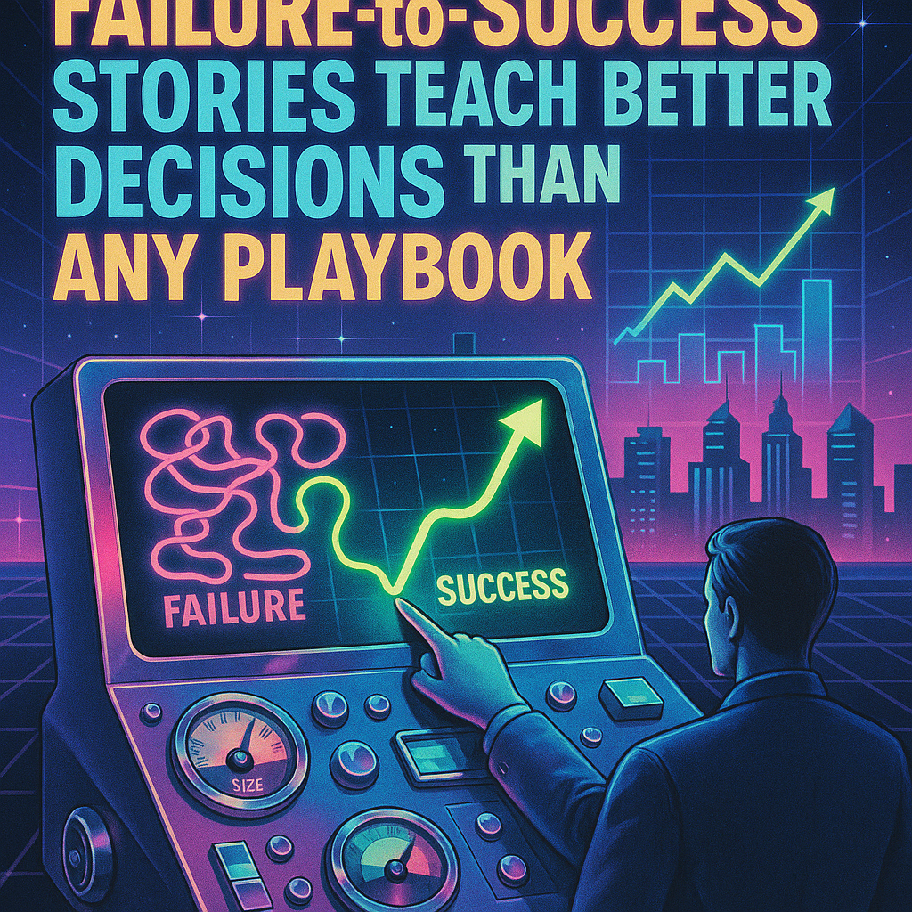 How Failure-to-Success Stories Teach Better Decisions Than Any Playbook